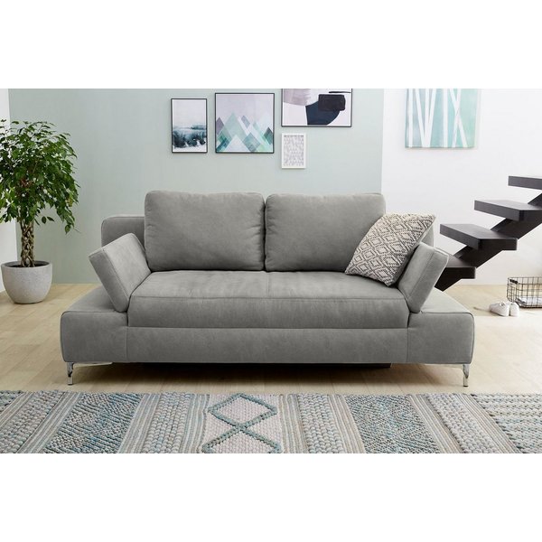 Jockenhöfer Gruppe Schlafsofa Jano, B: 202 cm, Liegefl. 144x200 cm, mit Schlaffunktion, Bettkasten, Armteilverstellung & 1 Zierkissen