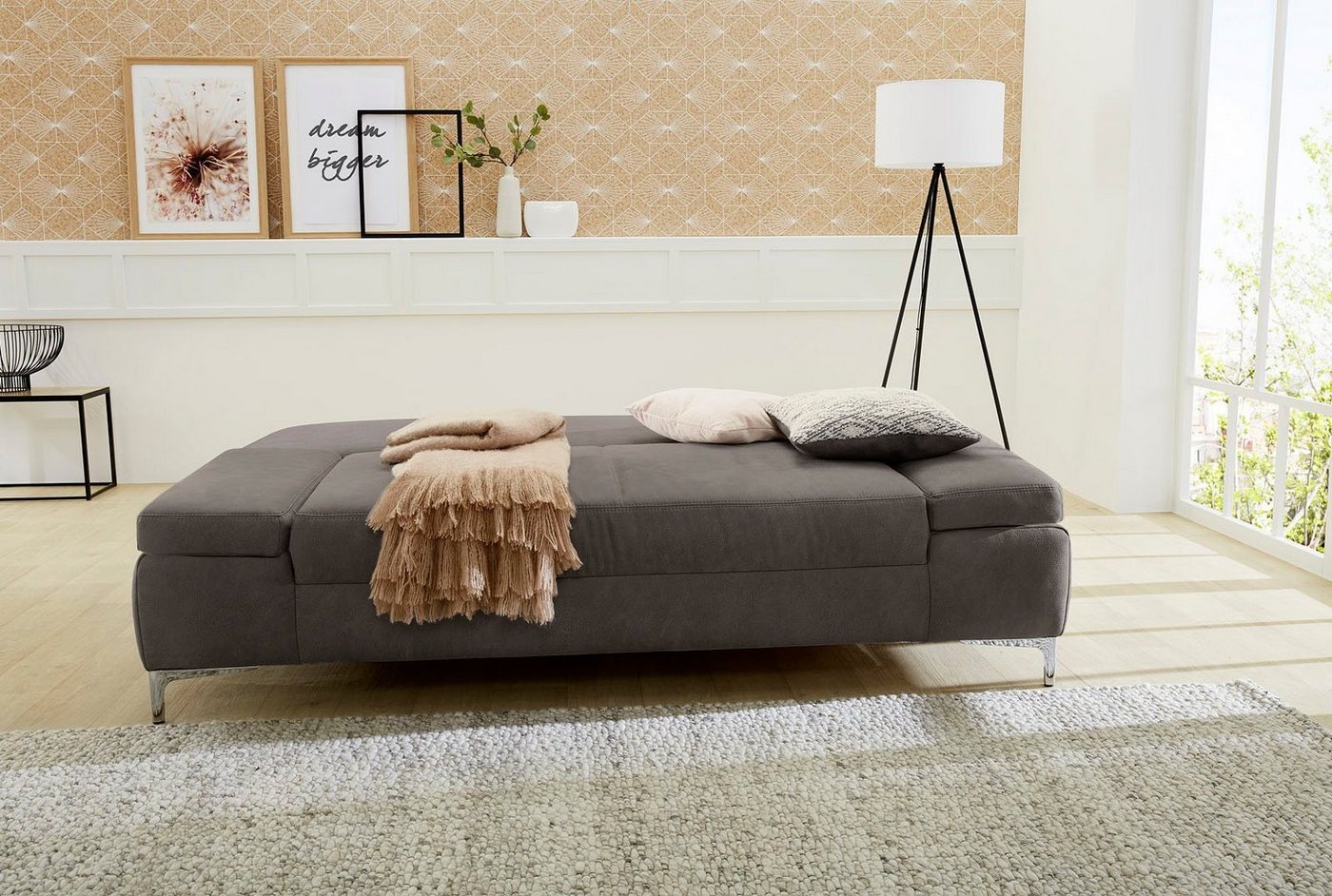 Jockenhöfer Gruppe Schlafsofa Jano, B: 202 cm, Liegefl. 144x200 cm, mit Schlaffunktion, Bettkasten, Armteilverstellung & 1 Zierkissen – Bild 2 von 5