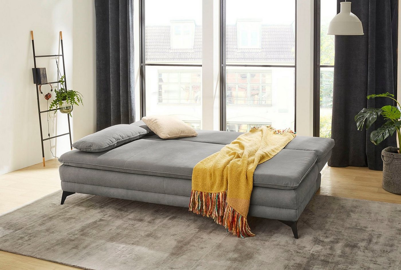Jockenhöfer Gruppe Schlafsofa Laurin, B: 202 cm, Liegefl. 158x200 cm, Dauerschläfer, mit Schlaffunktion, Bettkasten, Kaltschaumtopper &1 Zierkissen – Bild 2 von 4