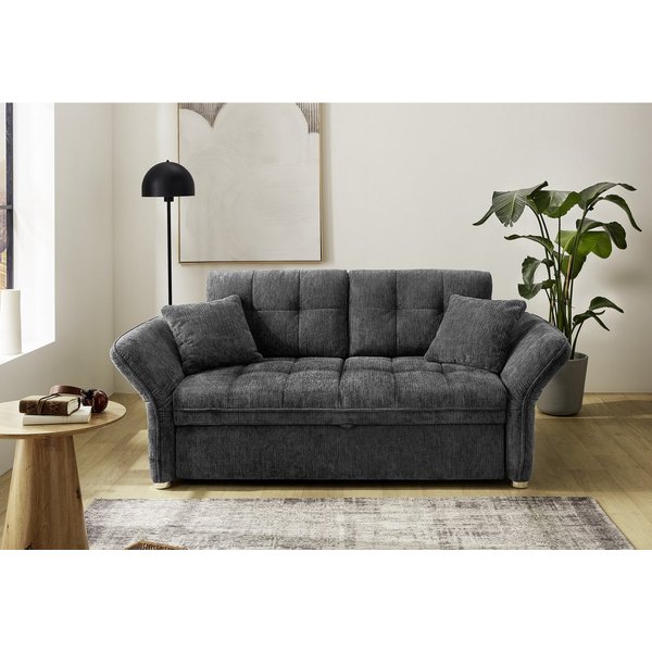 Jockenhöfer Gruppe Schlafsofa Leon, B: 147 - 187 cm, Liegefl. 120 - 160x200 cm, Breite wählbar, mit Schlaffunktion & Zierkissen, in 3 Breiten