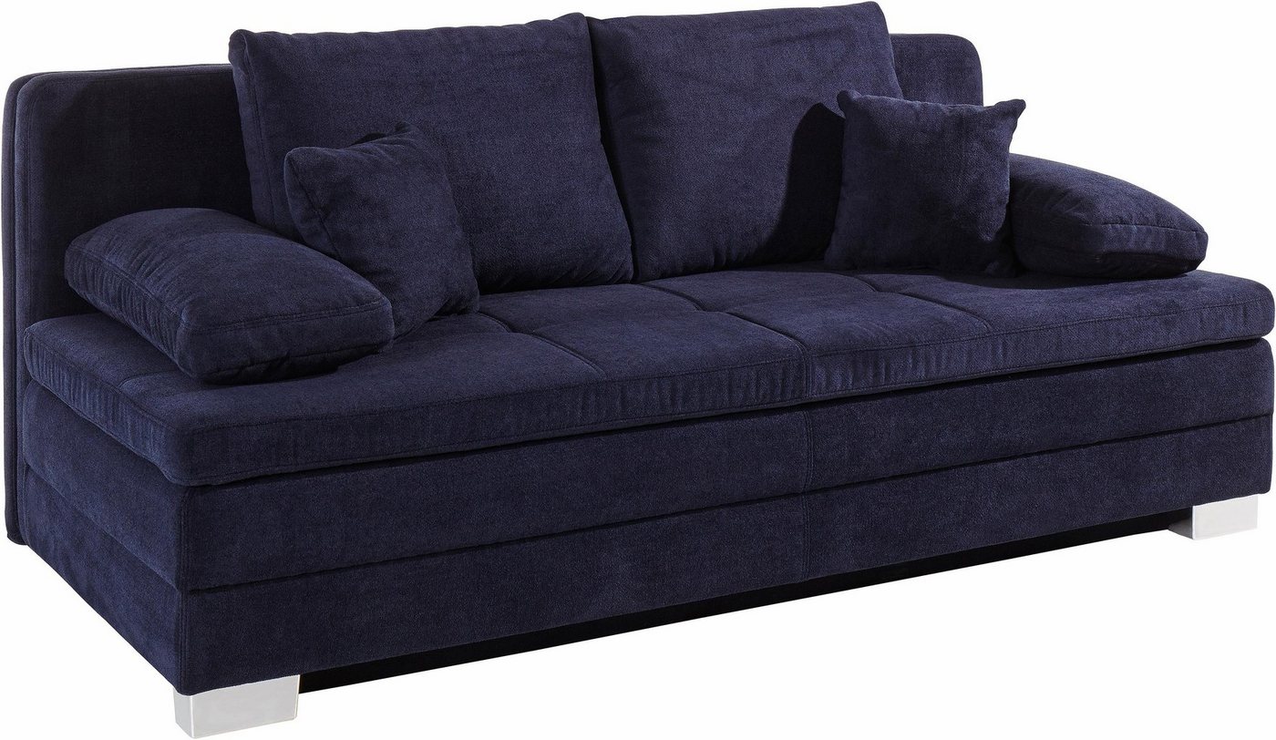 Jockenhöfer Gruppe Schlafsofa Lindau, B: 203 cm, Liegefl. 160x203 cm, mit Schlaffunktion, Bettkasten, Zierkissen & Kaltschaumtopper – Bild 3 von 5