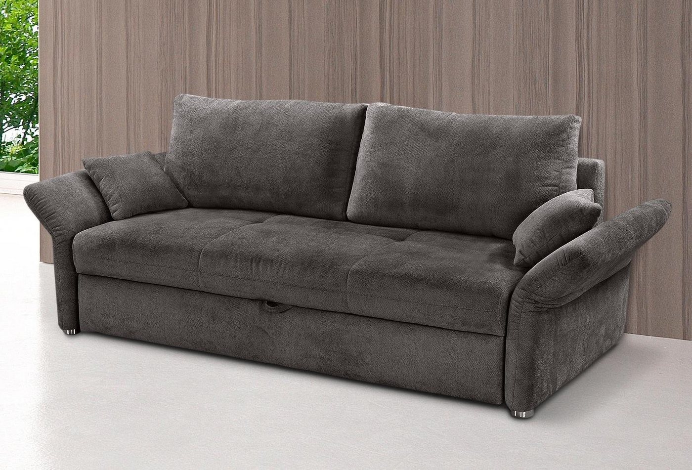 Jockenhöfer Gruppe Schlafsofa Luca, B: 166-185 cm, Liegefl. 141-163x201 cm, mit Schlaffunktion, Bettkasten & Armteilverstellung, in 2 Breiten – Bild 4 von 5
