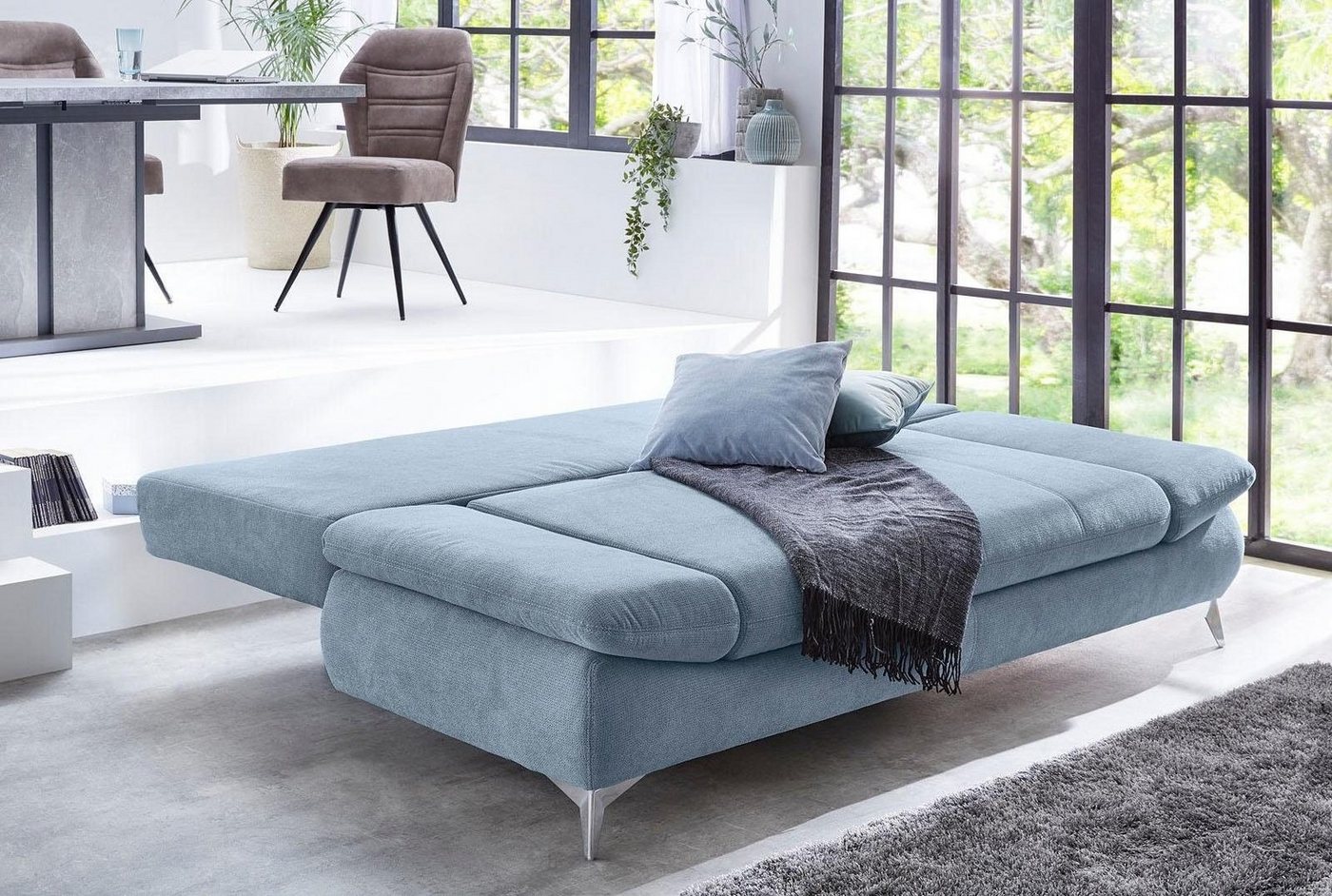Jockenhöfer Gruppe Schlafsofa Mats, B: 200 cm, Liegefl. 160x200 cm, mit Schlaffunktion, Bettkasten & Armteilverstellung – Bild 4 von 5