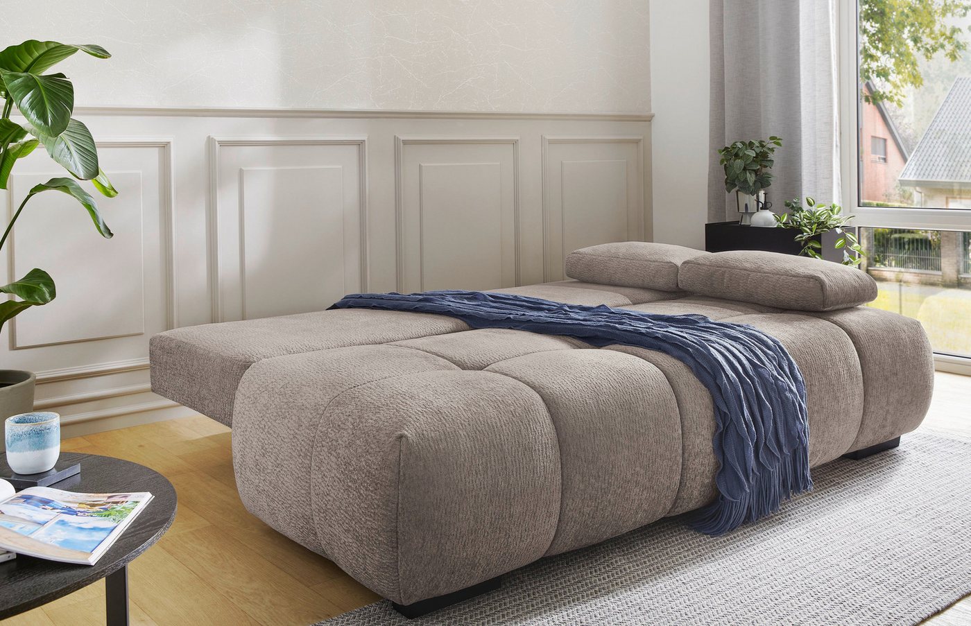 Jockenhöfer Gruppe Schlafsofa Reno, B: 213 cm, Liegefl. 148x200 cm, mit Schlaffunktion & Bettkasten – Bild 2 von 5