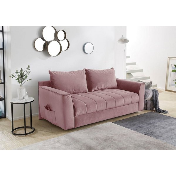 Jockenhöfer Gruppe Schlafsofa Rick, B: 188 cm, Liegefl. 86x200 cm, mit Schlaffunktion, Bettkasten & seitl. Tasche