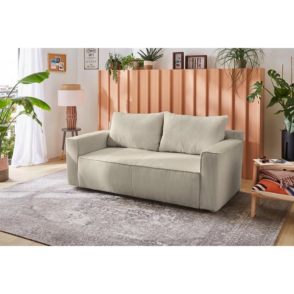 Jockenhöfer Gruppe Schlafsofa Ron, B: 185 cm, Liegefl. 82x200 cm, mit Schlaffunktion & Bettkasten, Federkern