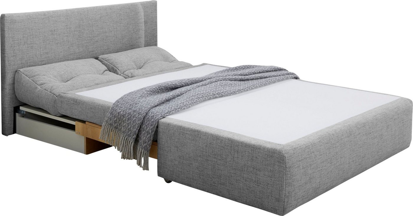 Jockenhöfer Gruppe Schlafsofa Torben, B: 130 cm, Liegefl. 126x191 cm, mit Schlaffunktion, Bettkasten & Rückenkissen – Bild 3 von 5