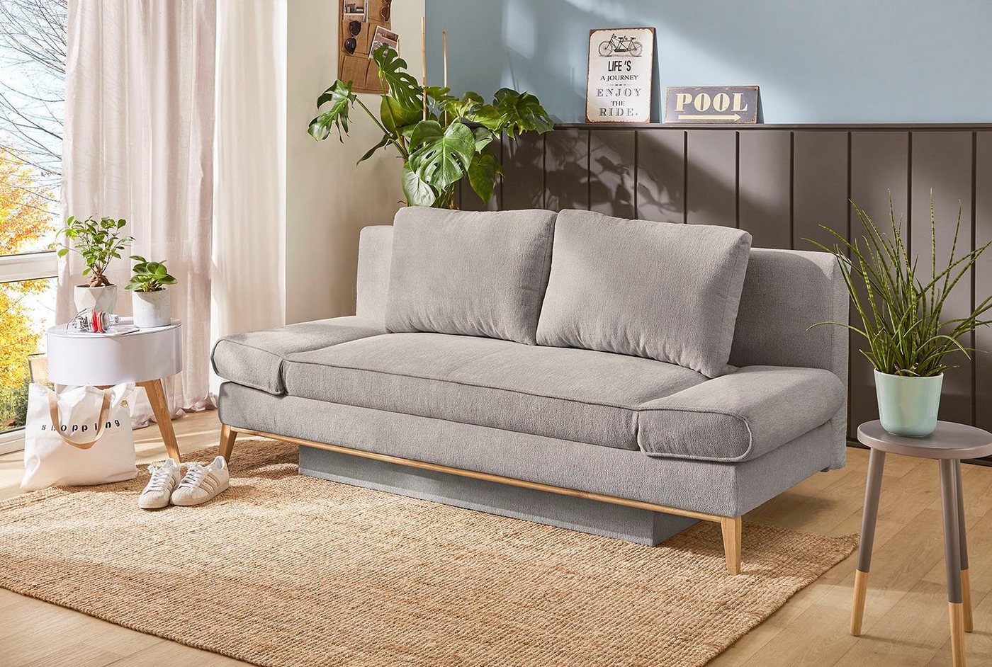 Jockenhöfer Gruppe Schlafsofa Yann, B: 198 cm, Liegefl. 138x198 cm, mit Schlaffunktion, Bettkasten & Armteilverstellung – Bild 3 von 5