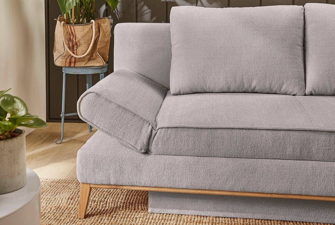 Jockenhöfer Gruppe Schlafsofa Yann, B: 198 cm, Liegefl. 138x198 cm, mit Schlaffunktion, Bettkasten & Armteilverstellung – Bild 5 von 5