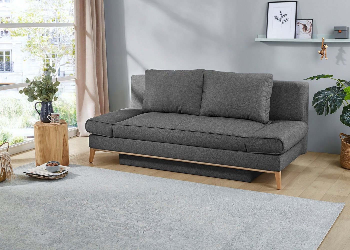 Jockenhöfer Gruppe Schlafsofa Yann, B: 198 cm, Liegefl. 138x198 cm, mit Schlaffunktion, Bettkasten & Armteilverstellung – Bild 4 von 5