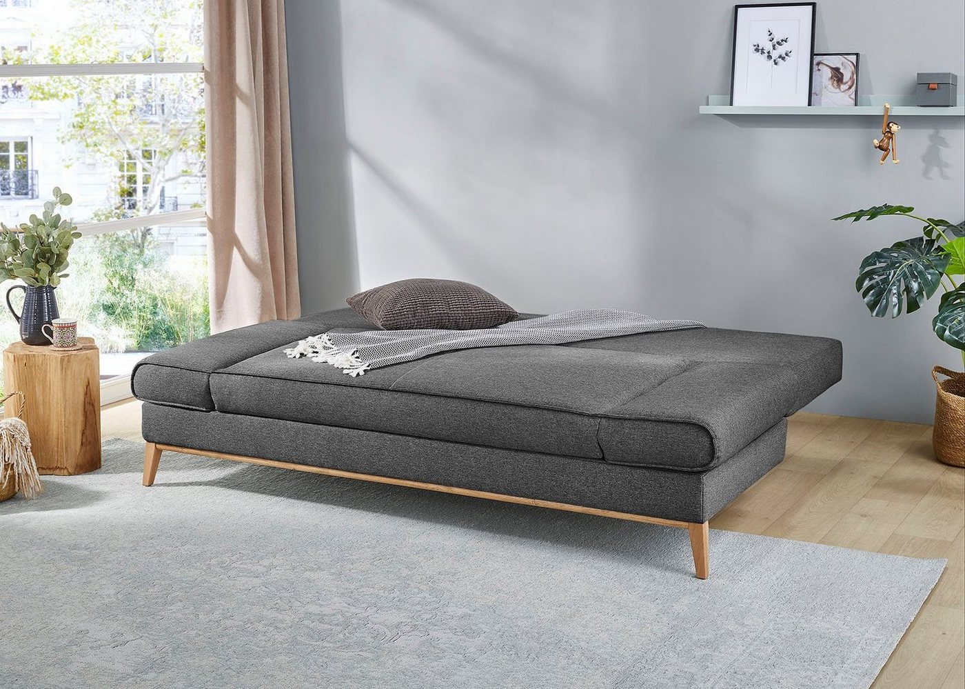 Jockenhöfer Gruppe Schlafsofa Yann, B: 198 cm, Liegefl. 138x198 cm, mit Schlaffunktion, Bettkasten & Armteilverstellung – Bild 5 von 5