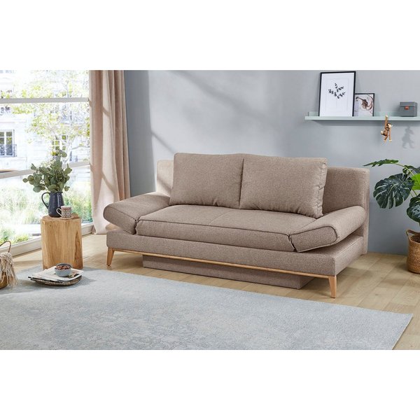 Jockenhöfer Gruppe Schlafsofa Yann, B: 198 cm, Liegefl. 138x198 cm, mit Schlaffunktion, Bettkasten & Armteilverstellung