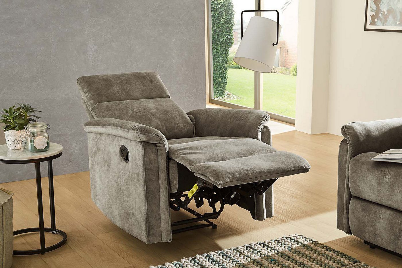 Jockenhöfer Gruppe Sessel Amrum, B: 78 cm, Sitzhöhe: 50 cm, mit Relax- & Liegefunktion, Taschenfederkern-Polsterung – Bild 2 von 5