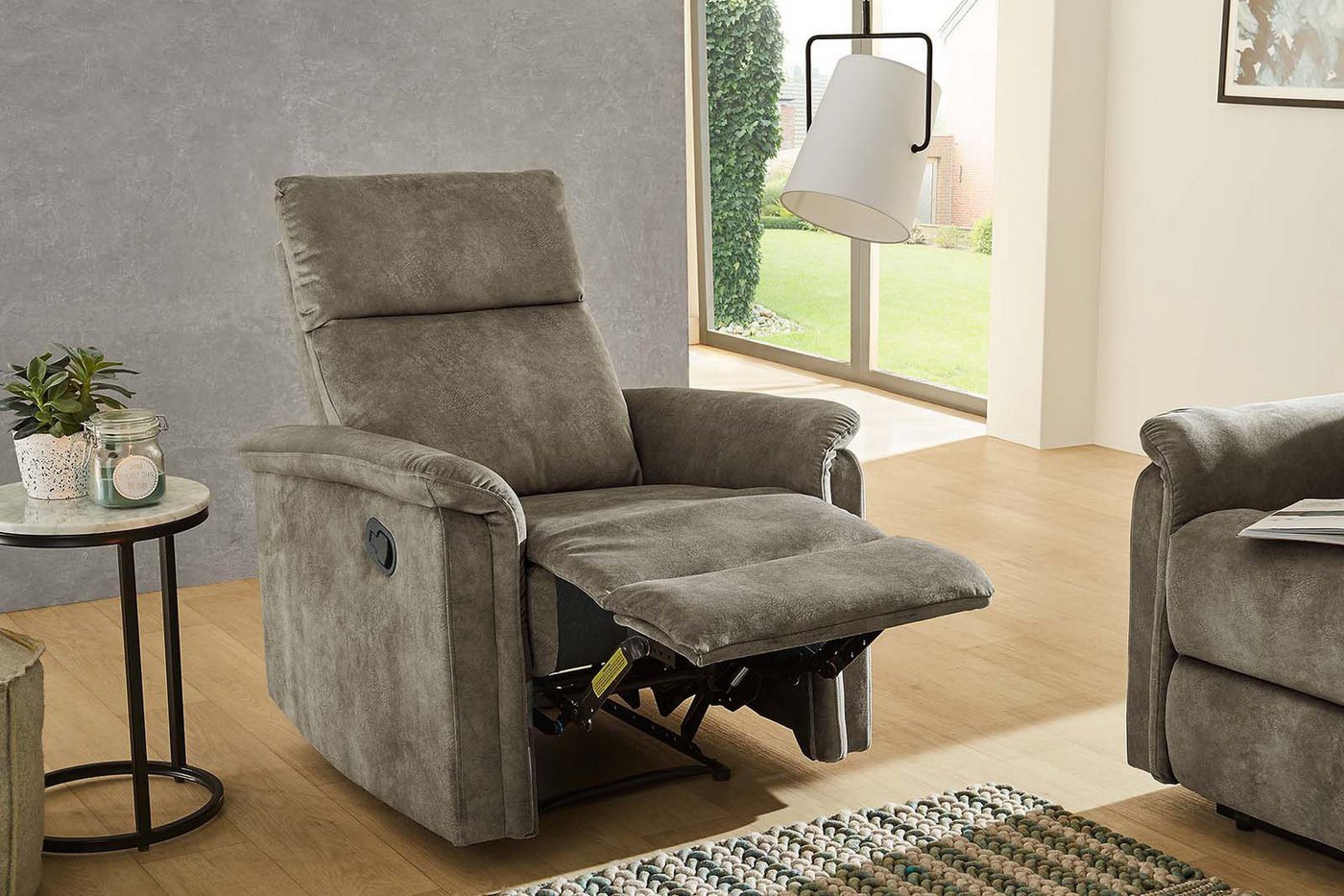Jockenhöfer Gruppe Sessel Amrum, B: 78 cm, Sitzhöhe: 50 cm, mit Relax- & Liegefunktion, Taschenfederkern-Polsterung – Bild 3 von 5