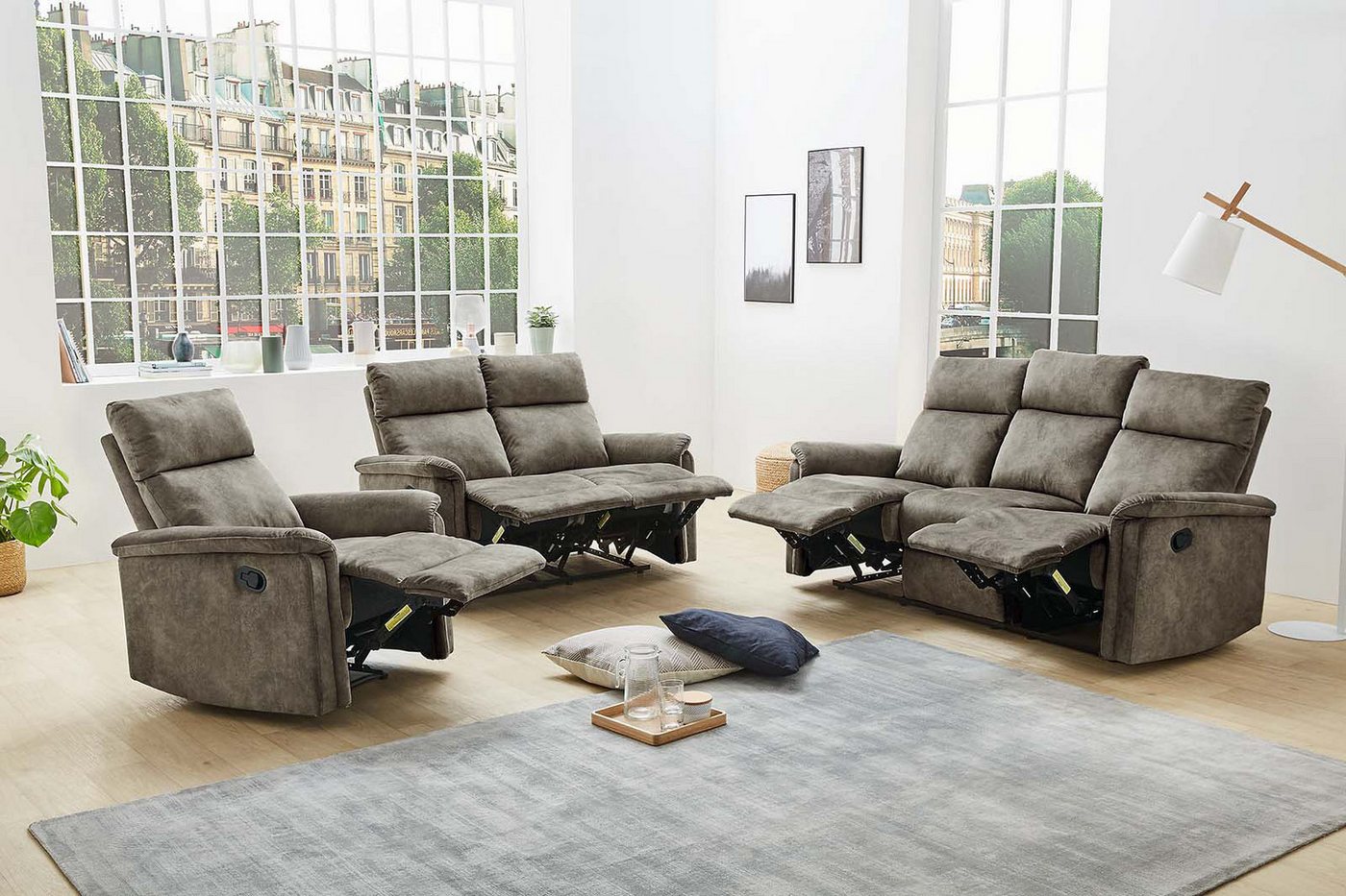 Jockenhöfer Gruppe Sessel Amrum, B: 78 cm, Sitzhöhe: 50 cm, mit Relax- & Liegefunktion, Taschenfederkern-Polsterung – Bild 5 von 5