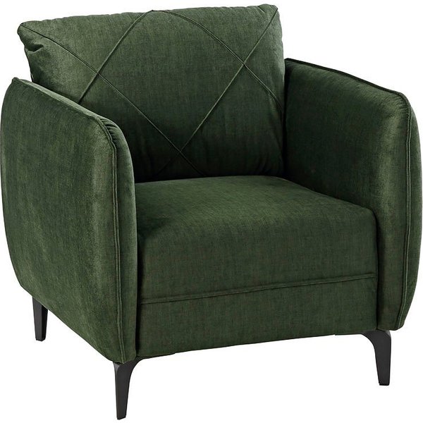 Jockenhöfer Gruppe Sessel Novara, B: 86 cm, Sitzhöhe: 46 cm, mit attraktiver Steppung, Rauten-Biesennähte