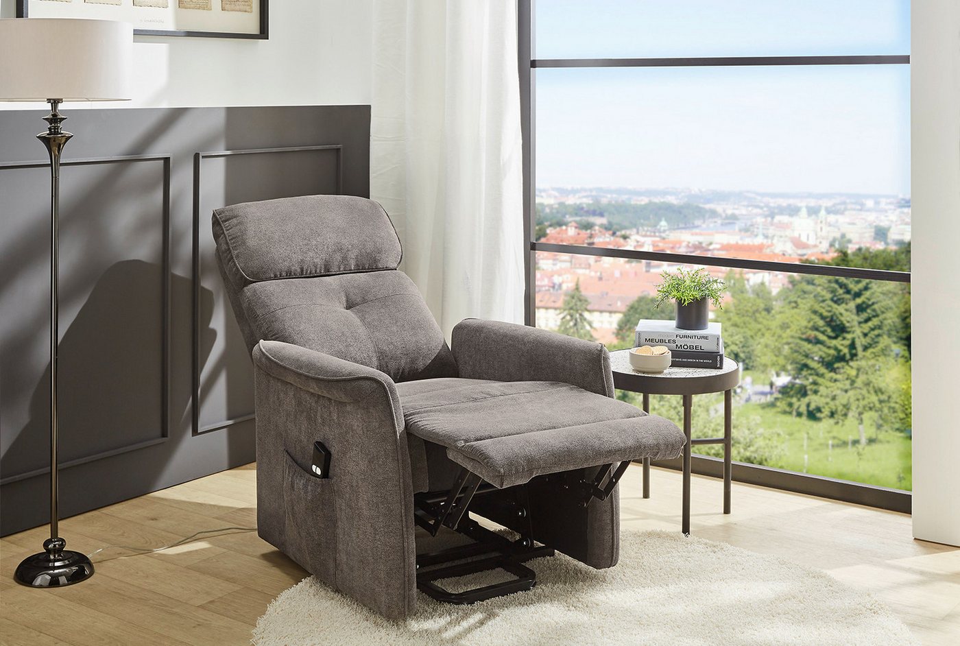 Jockenhöfer Gruppe TV-Sessel Denver, B: 80 cm, Sitzhöhe: 50 cm, elektr. Relaxfunktion, Aufstehhilfe, Heizfunktion & Massagefunktion – Bild 2 von 5