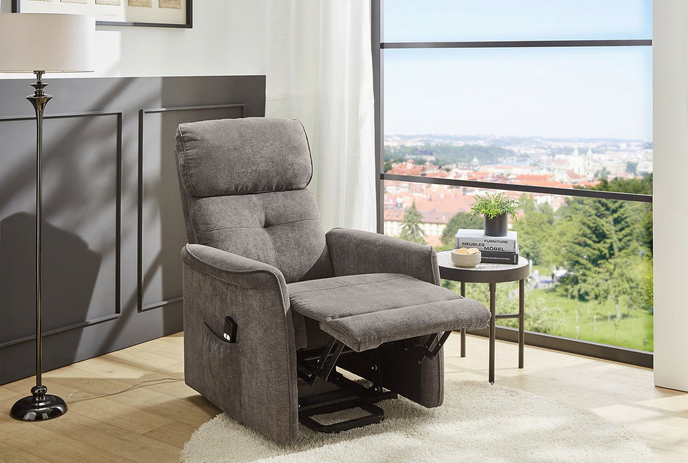 Jockenhöfer Gruppe TV-Sessel Denver, B: 80 cm, Sitzhöhe: 50 cm, elektr. Relaxfunktion, Aufstehhilfe, Heizfunktion & Massagefunktion – Bild 3 von 5