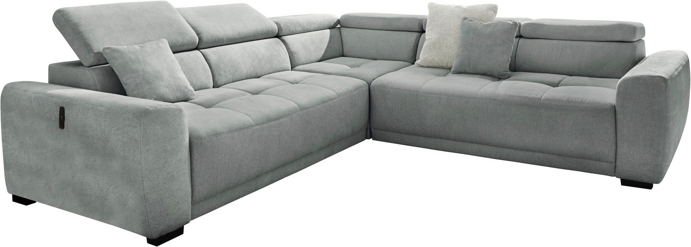 Jockenhöfer Gruppe Wohnlandschaft Monza L-Form, B: 292x292 cm, mit 30 cm elektr. Sitztiefenverstellung, 140kg Belastbarkeit je Sitz, Kopfteilverstellung & USB-A – Bild 2 von 5