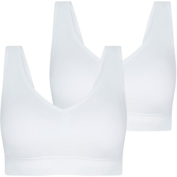 Jockey Bralette Back Smoothing Seamfree (2er Pack) weiche, eingenähte, drahtlos geformte Cups