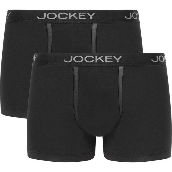 Jockey Trunk Chafe Proof Pouch (2er Pack) mittlere Bundhöhe, Logobund