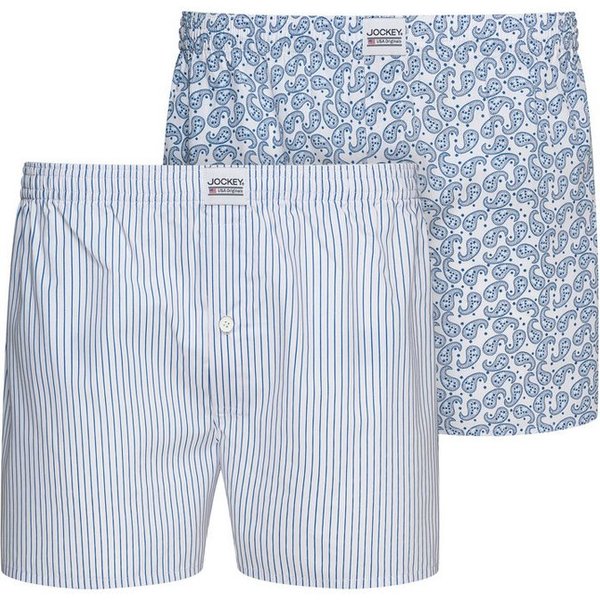 Jockey Webboxer Everyday Woven (2er Pack) mit Eingriff und elastischem Bund