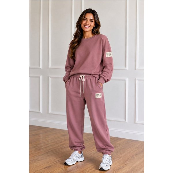 Worldclassca Jogginganzug Worldclassca Damen Zweiteiler Oversize SET Shirt + Hose Jogginganzug, Neue Kollektion - Stilvolle und gemütliche Mode für Damen