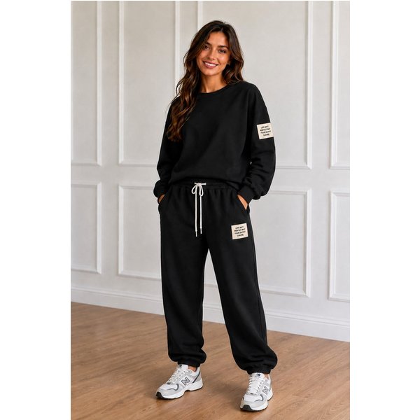 Worldclassca Jogginganzug Worldclassca Damen Zweiteiler Oversize SET Shirt + Hose Jogginganzug, Neue Kollektion - Stilvolle und gemütliche Mode für Damen