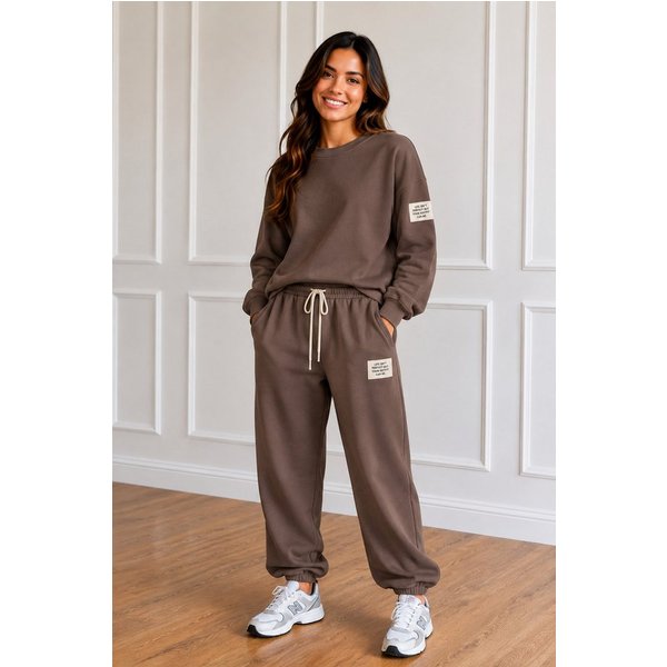 Worldclassca Jogginganzug Worldclassca Damen Zweiteiler Oversize SET Shirt + Hose Jogginganzug, Neue Kollektion - Stilvolle und gemütliche Mode für Damen