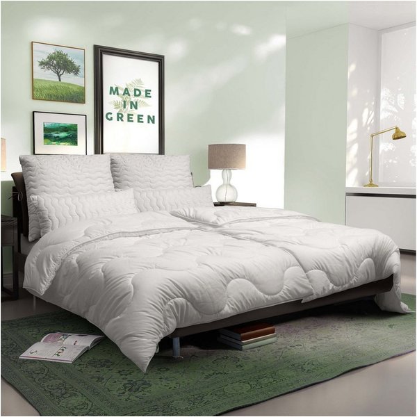 John Cotton Kopfkissen Julia, Kissen ist Made in Green, Füllung: Polyester, Bezug: 100% Polyester, Seitenschläfer, Bauchschläfer, Rückenschläfer, Kopfkissen 40x