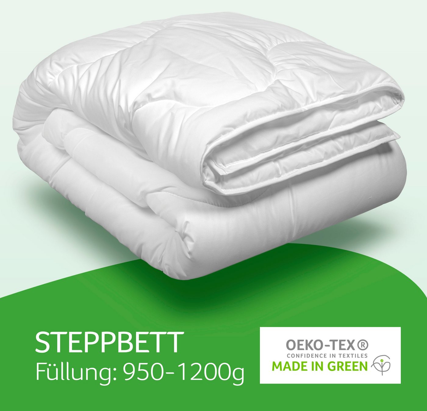 John Cotton Microfaserbettdecke Julia, Bettdecken für Sommer und Winter, Füllung: Polyester, Bezug: 100% Polyester, Bettdecke 135x200 cm, 155x220 cm, Made in Gr – Bild 2 von 5