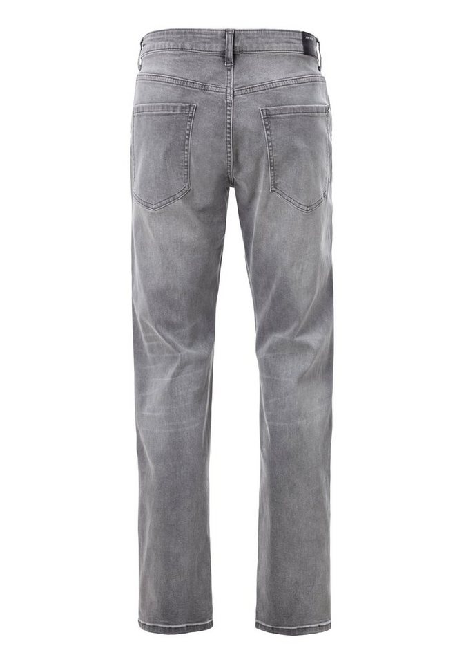 John Devin 5-Pocket-Jeans Straight-fit Jeans aus elastischer Denim-Qualität, in 3 Längen: 30 & 32 & 34 – Bild 4 von 5