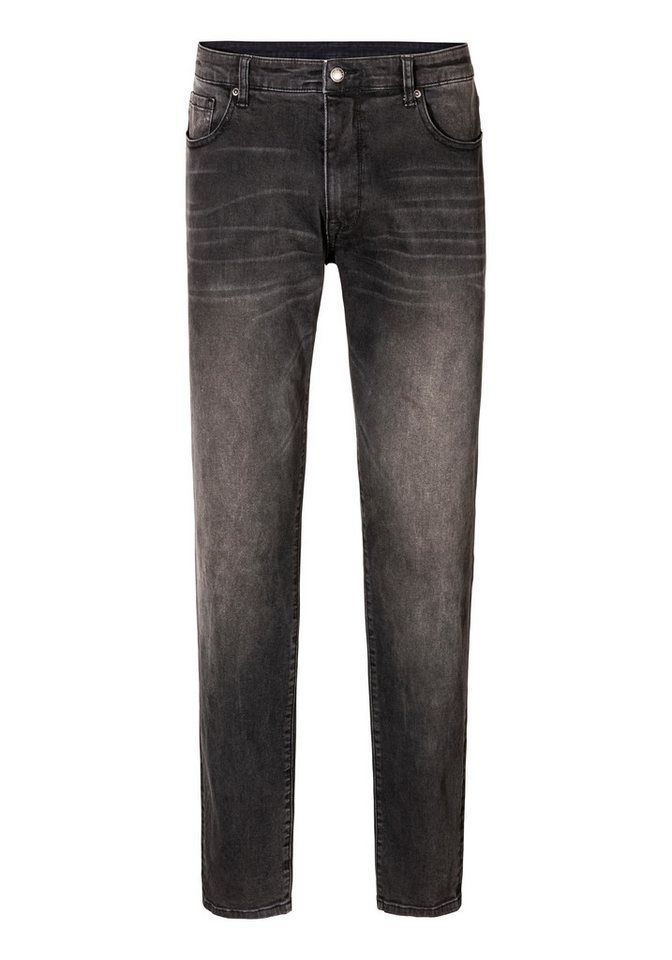 John Devin 5-Pocket-Jeans Straight-fit Jeans aus elastischer Denim-Qualität, in 3 Längen: 30 & 32 & 34 – Bild 2 von 5