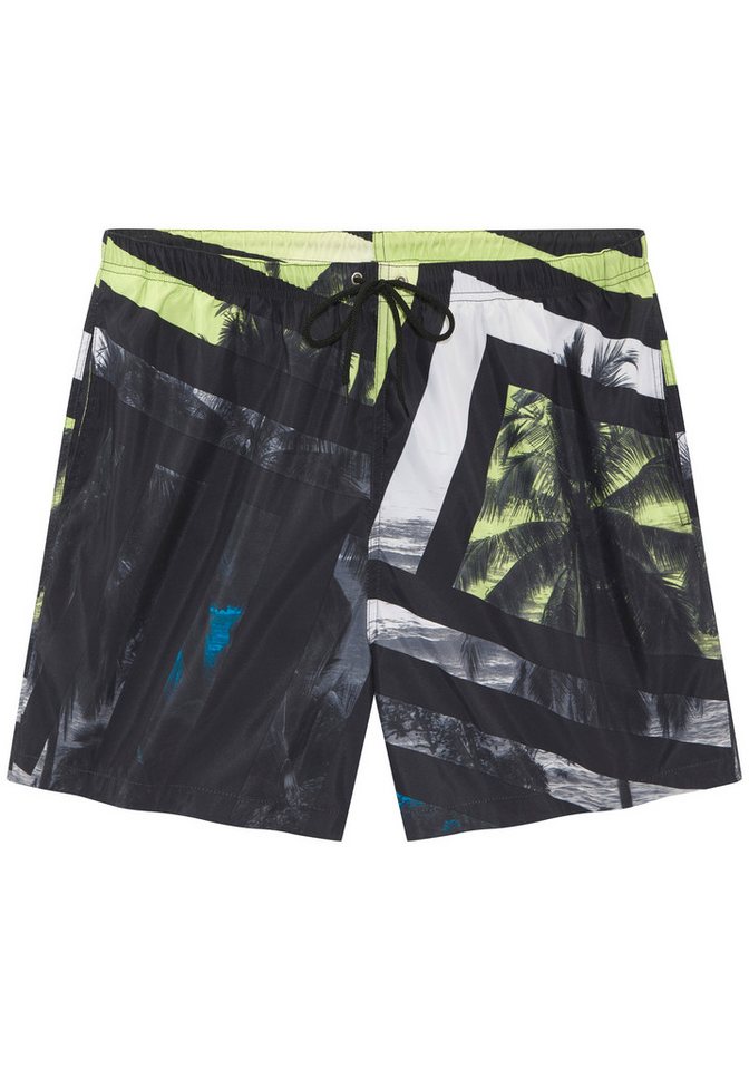John Devin Badeshorts mit grafischen Elementen – Bild 2 von 4
