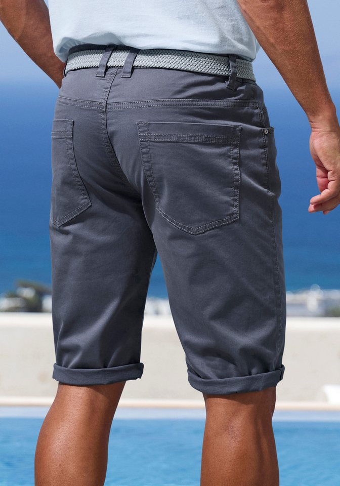 John Devin Bermudas - bedruckte Shorts aus elastischer Baumwollmischung mit großem Druck auf dem Bein, 3/4 Shorts – Bild 4 von 5