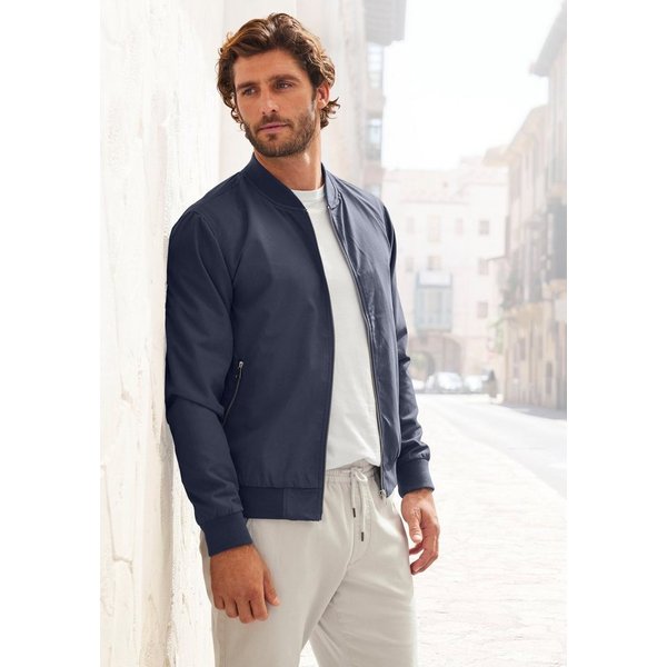 John Devin Bomberjacke / Blouson mit Rippkragen, bis Größe 5XL, Pilotenjacke / Übergangsjacke mit Innentasche, regular fit