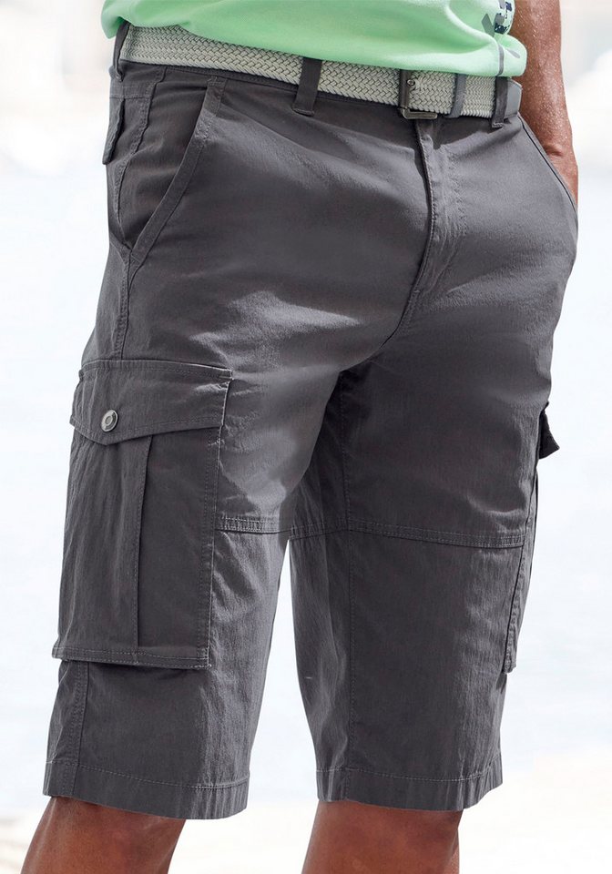 John Devin Cargobermudas aus elastischer Baumwollmischung mit Seitentaschen, 3/4 Shorts – Bild 4 von 5