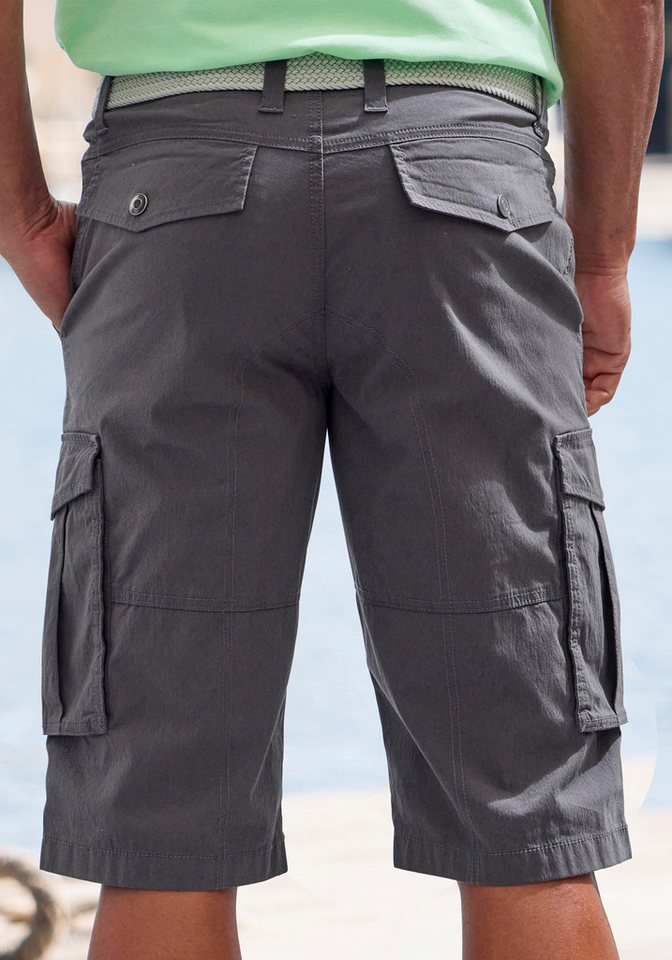 John Devin Cargobermudas aus elastischer Baumwollmischung mit Seitentaschen, 3/4 Shorts – Bild 5 von 5