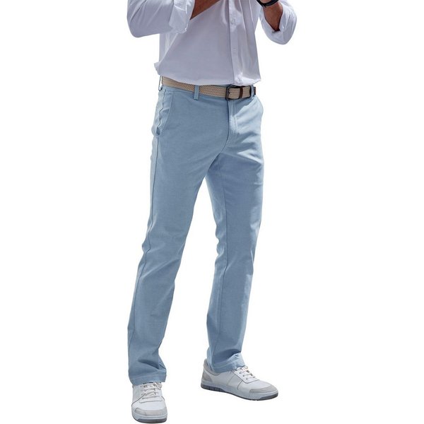 John Devin Chinohose Regular-fit, lange Oxford Hose aus elastischer Baumwoll-Qualität, in 3 Längen: 30 & 32 & 34