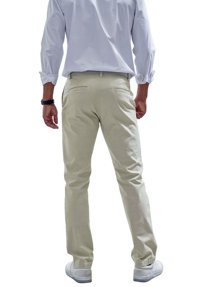 John Devin Chinohose Regular-fit, lange Oxford Hose aus elastischer Baumwoll-Qualität, in 3 Längen: 30 & 32 & 34 – Bild 3 von 5