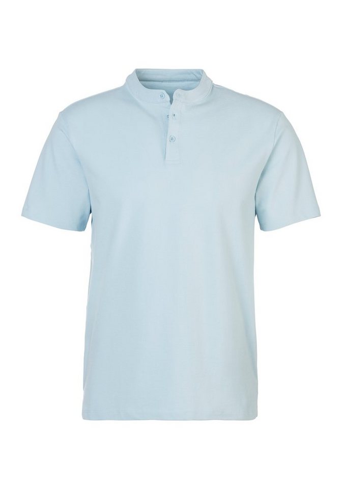 John Devin Henleyshirt mit Stehkragen, Regular-Fit, aus Baumwoll-Piqué – Bild 2 von 5
