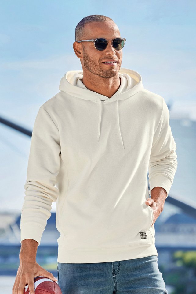 John Devin Hoodie Langarm, Sweatshirt mit Rundhals und Kapuze, Baumwollmischung – Bild 3 von 5