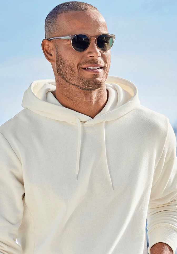 John Devin Hoodie Langarm, Sweatshirt mit Rundhals und Kapuze, Baumwollmischung – Bild 4 von 5