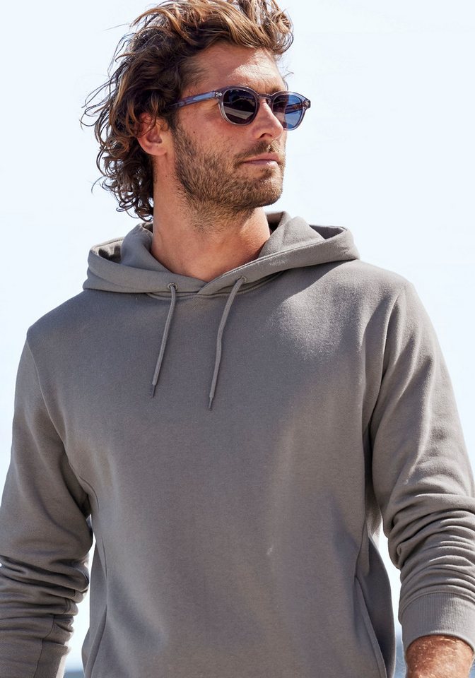 John Devin Hoodie Langarm, Sweatshirt mit Rundhals und Kapuze, Baumwollmischung – Bild 4 von 5
