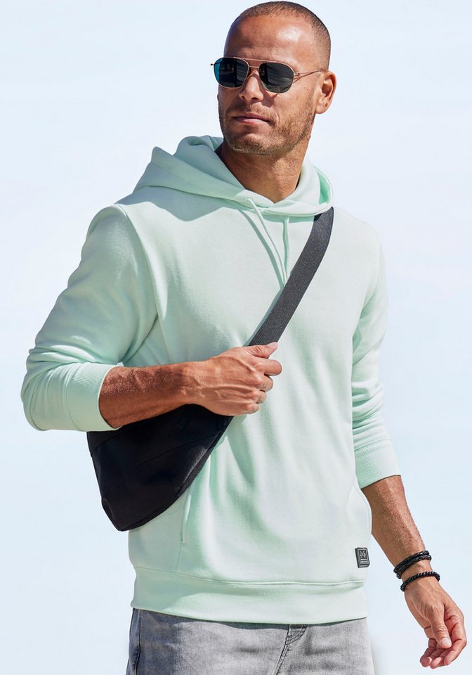 John Devin Hoodie Langarm, Sweatshirt mit Rundhals und Kapuze, Baumwollmischung – Bild 4 von 5