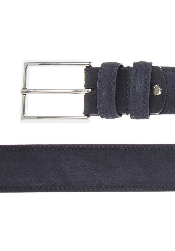 John Devin Hüftgürtel Ledergürtel, Hosengürtel, Jeansgürtel, Anzuggürtel, Herrengürtel Gürtel für Jeans & Hosen aus hochwertigem Veloursleder – Bild 3 von 3