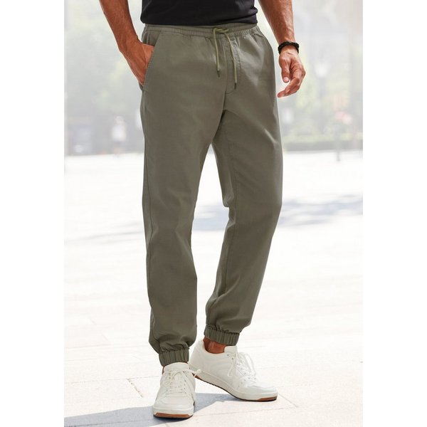 John Devin Jogger Pants Jogg Pants Schlupfhose aus elastischer Baumwoll-Qualität