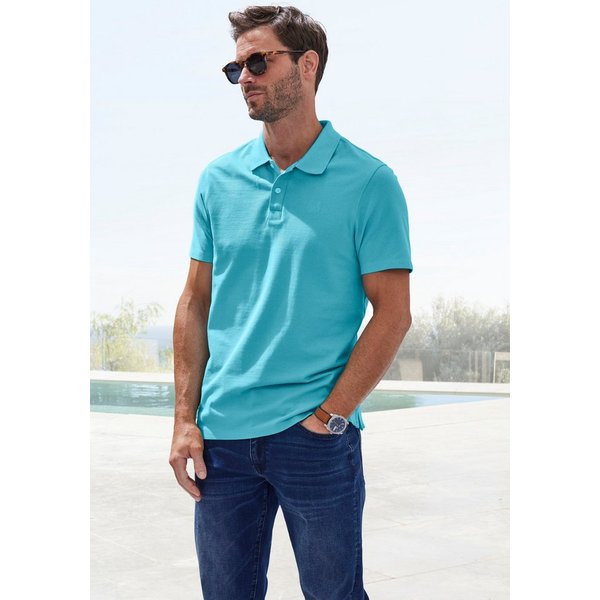 John Devin Poloshirt mit dezenter, hochwertiger Logostickerei