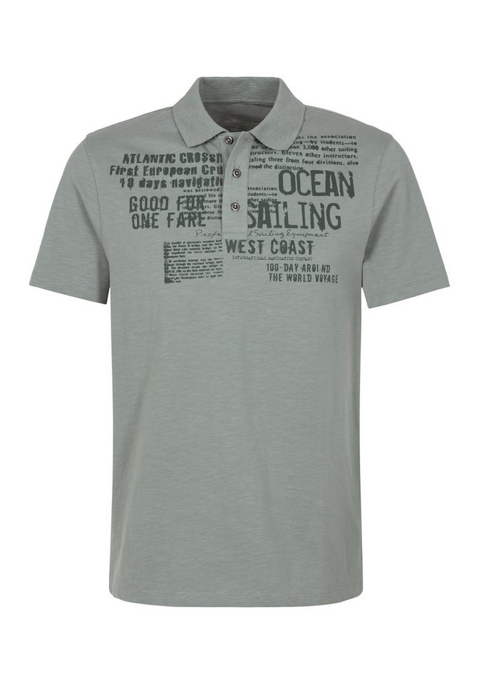 John Devin Poloshirt mit Print Regular-Fit, aus Slub-Qualität, mit Print – Bild 2 von 4