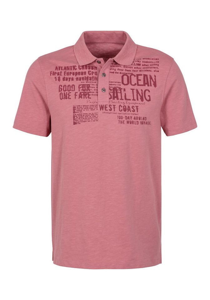 John Devin Poloshirt mit Print Regular-Fit, aus Slub-Qualität, mit Print – Bild 2 von 4